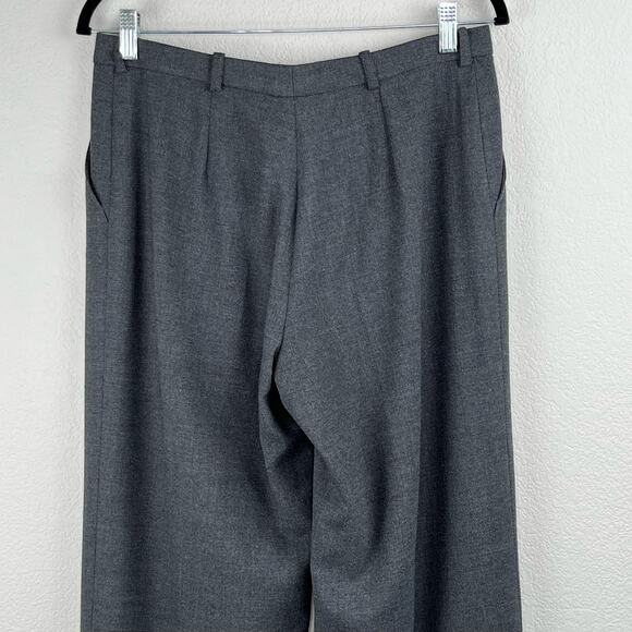 Armani Collezioni Dark Gray Wool Blend Antinea SRL Trousers Dress Slacks Pant 10 - Picture 8 of 12